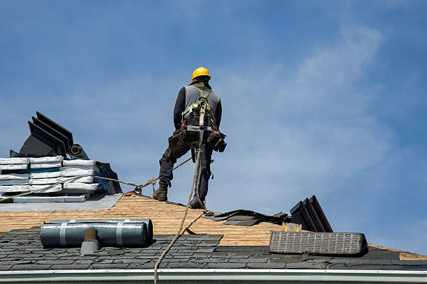 Professional Flat Roof Repair technician working in Chester, CA